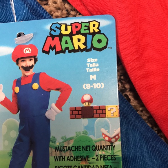 Super Mario Deluxe Child Costume Size M (8-10) | NWT! - Picture 5 of 7